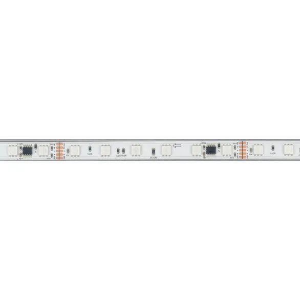 Светодиодная лента герметичная DMX-PS-B60-12mm 24V RGB-PX6 (14 W/m, IP67, 5060, 5m) (Arlight, -)