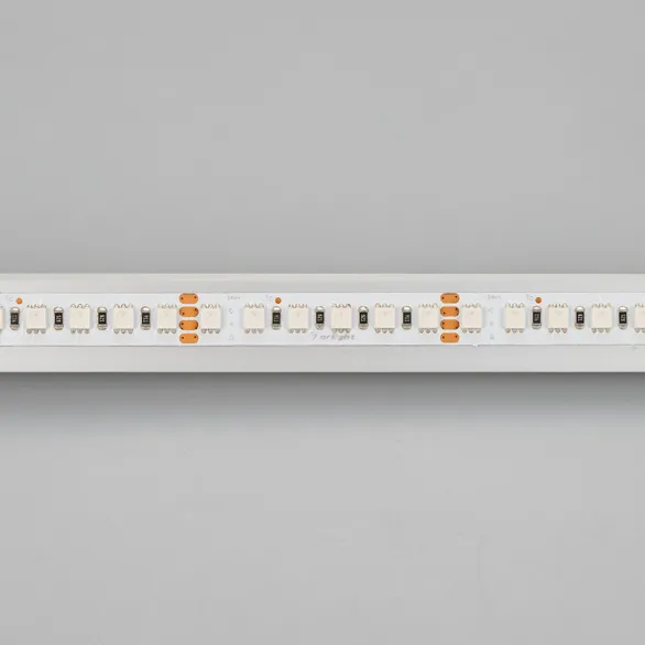 Светодиодная лента RT 2-5000 24V RGB 10mm (4040, 120 LED/m, LUX) (Arlight, 13.2 Вт/м, IP20)