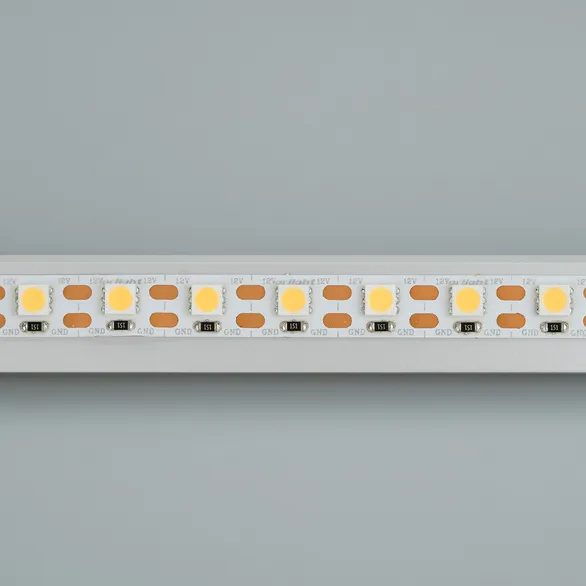 Светодиодная лента RT 2-5000 12V Cx1 Warm2400 2x (5060, 360 LED, LUX) (Arlight, 15.6 Вт/м, IP20)
