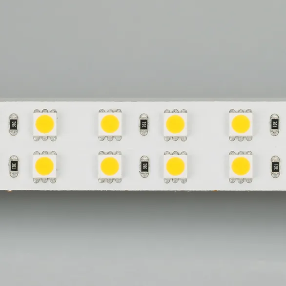 Светодиодная лента RT 2-5000 24V Warm2700 2x2 (5060, 720 LED, LUX) (Arlight, 34.4 Вт/м, IP20)