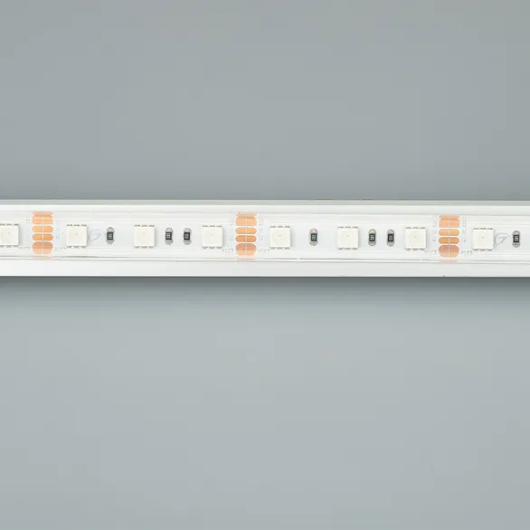 Светодиодная лента RTW 2-5000PS 12V RGB 2x (5060, 300 LED, LUX) (Arlight, 14.4 Вт/м, IP67)