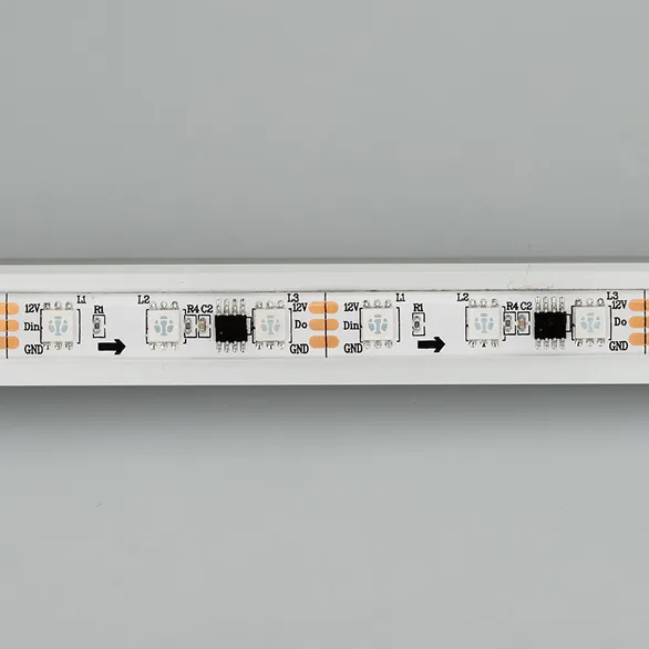 Светодиодная лента SPI-5000SE-5060-60 12V Cx3 RGB (10mm, 14.4W/m, IP65) (Arlight, Закрытый, IP65)