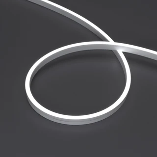 Фото #1 товара Светодиодная лента герметичная MOONLIGHT-SIDE-A120-06x12mm 24V White6000 (9.6 W/m, IP65, 5m, wire x2) (Arlight, Вывод прямой, 3 года)